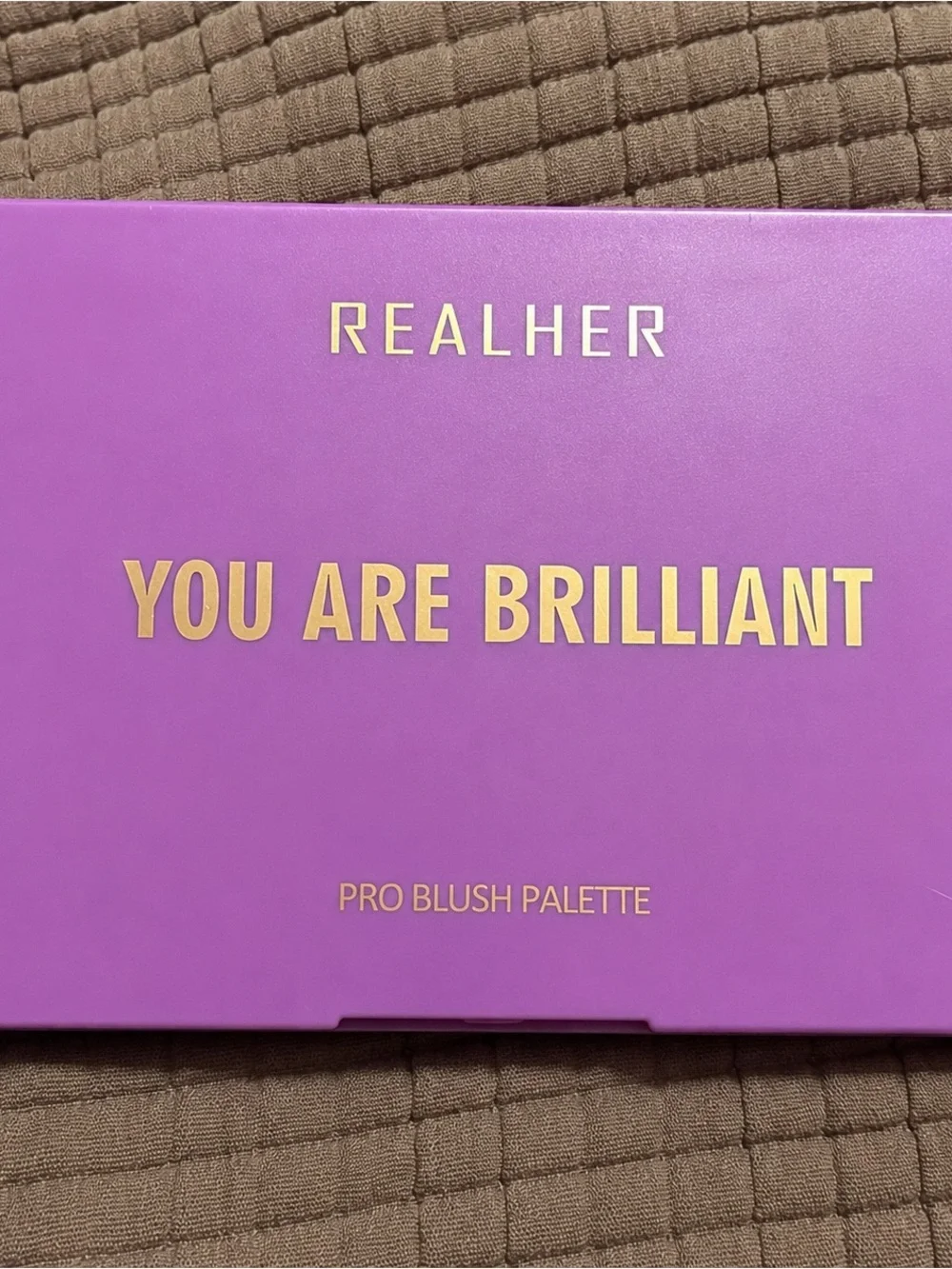 REALHER You Are Brilliant Pro Blush Palette 6 Pan Makeup Palette Used Once
